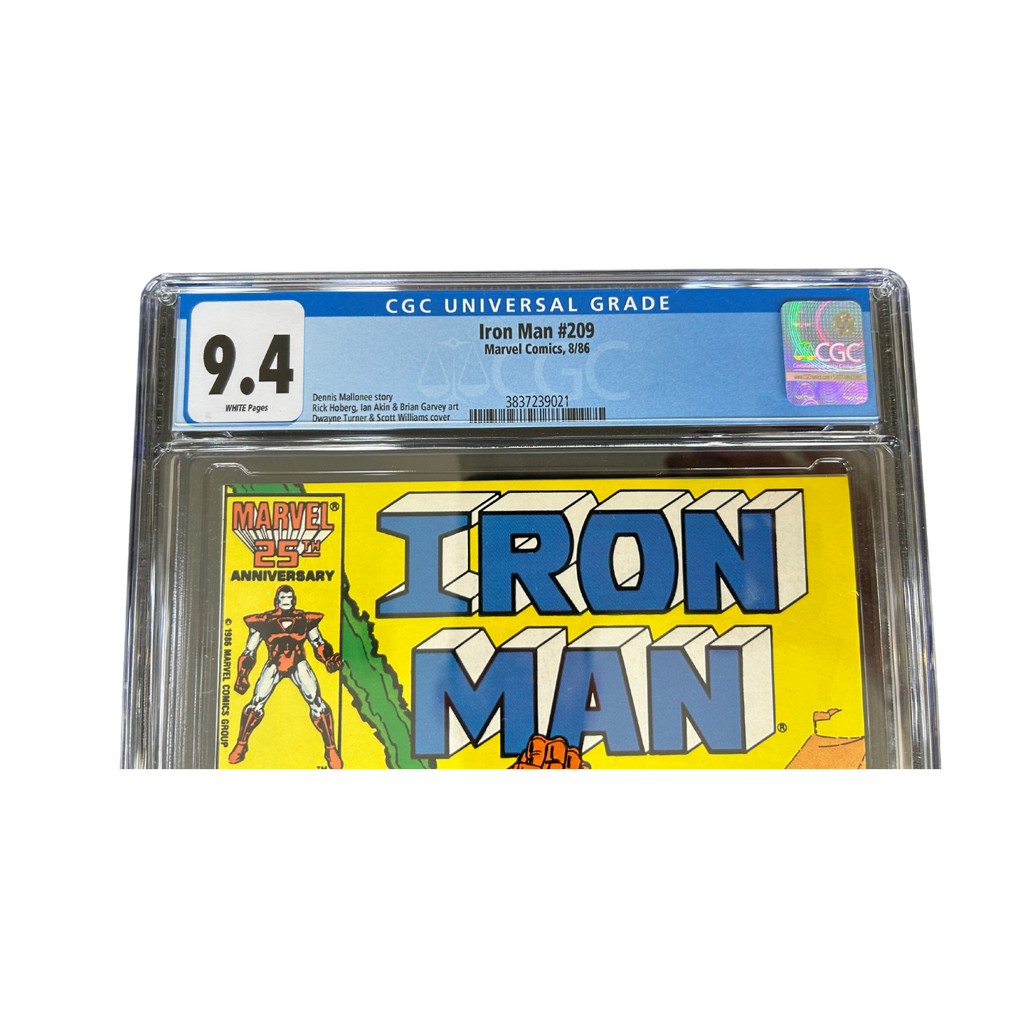 Iron Man #209 Marvel Comics 1986 Direct edition CGC 9.4 grade