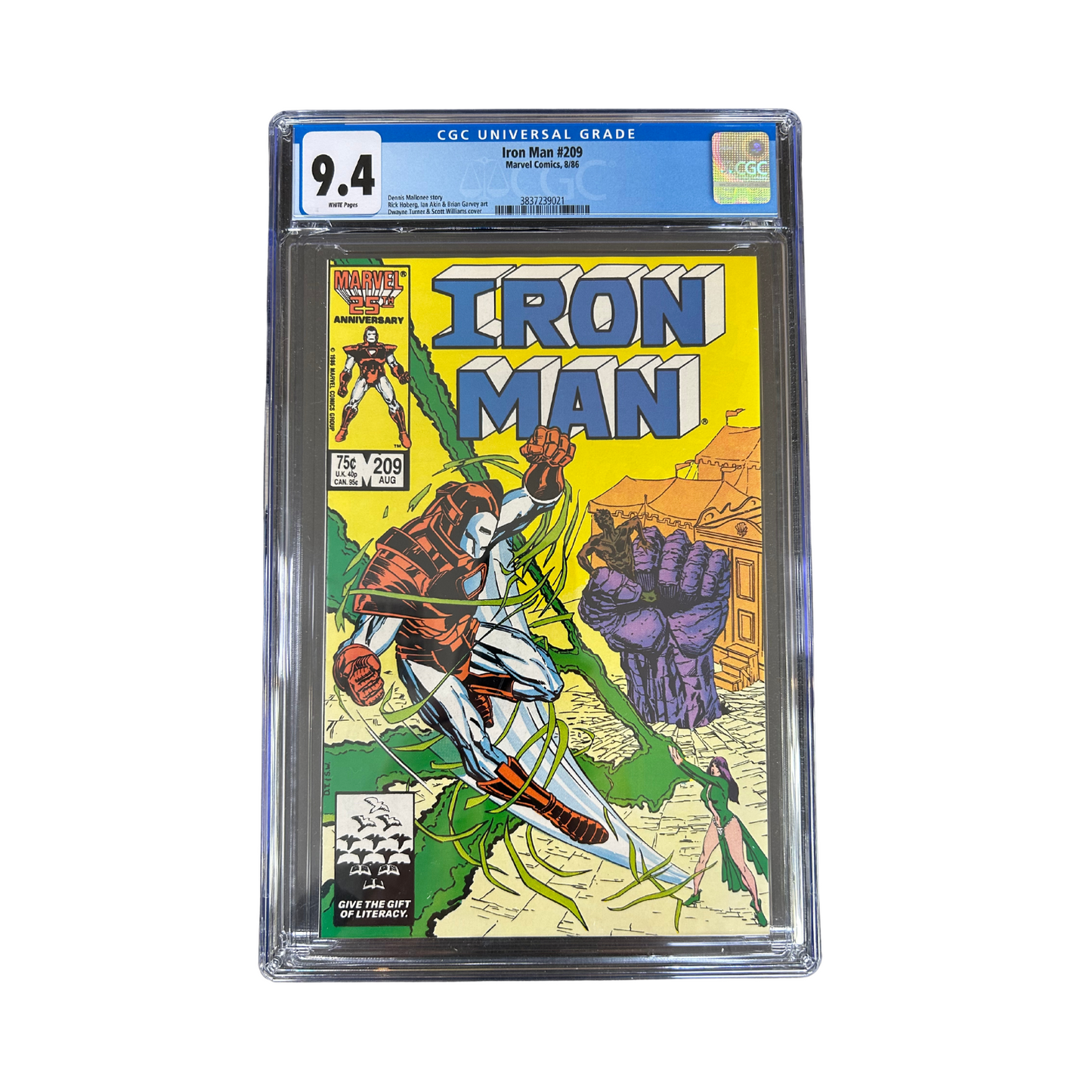 Iron Man #209 Marvel Comics 1986 Direct edition CGC 9.4 grade