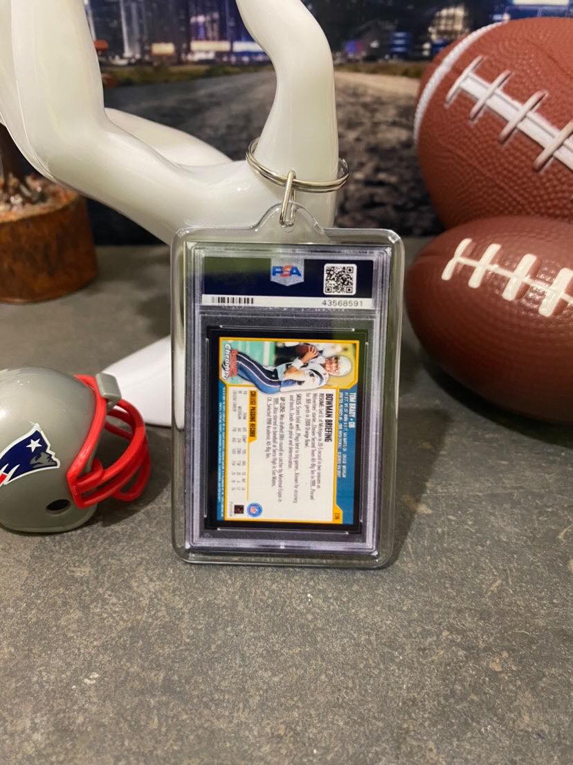 Tom Brady 2000 Bowman Chrome RC - Keyring