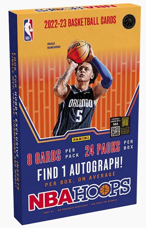 2022-23 Panini NBA Hoops Basketball Hobby Box